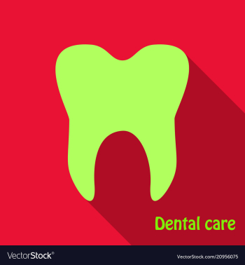 Teeth icon dentist flat icon for mobile user vector image Teeth icon dentist flat icon for mobile user vector image