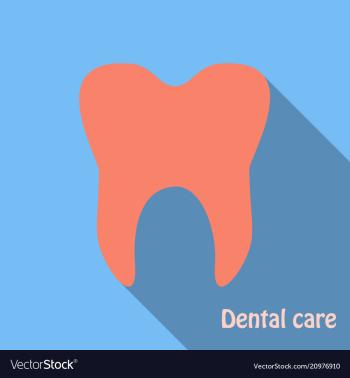Teeth icon dentist flat icon for mobile user vector image Teeth icon dentist flat icon for mobile user vector image