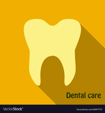 Teeth icon dentist flat icon for mobile user vector image Teeth icon dentist flat icon for mobile user vector image