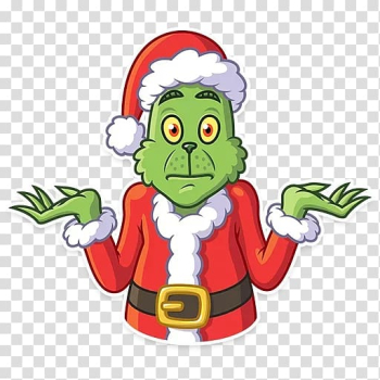 Telegram Grinch Sticker Christmas tree , christmas tree transparent background PNG clipart