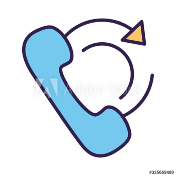 telephone call service line and fill style telephone call service line and fill style