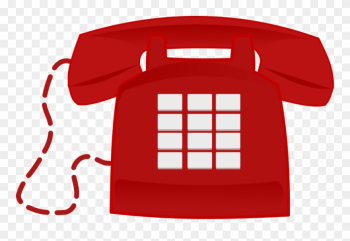 Telephone - Clipart - Clip Art Red Phone - Png Download (#46700 ...