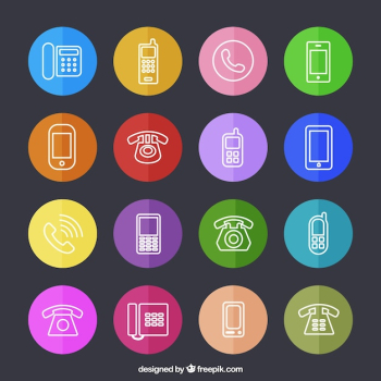 Telephone icons