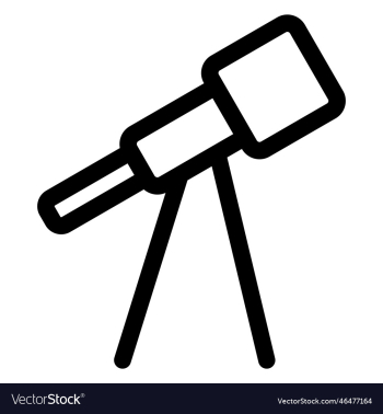 telescope icon space and astronomy