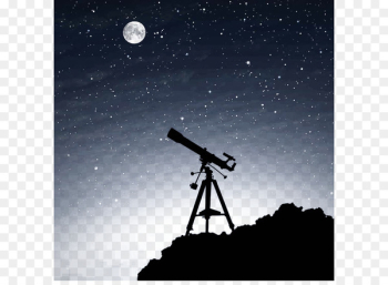 Telescope Silhouette Astronomy Astronomer - The vastness of space 