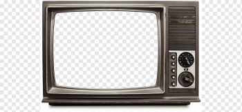 Television High fidelity, Old TV, powered-on vintage TV, electronics, media, sound png