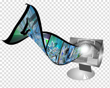 Television LED-backlit LCD LED display, Hand painted color TV wall transparent background PNG clipart