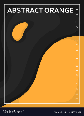 template abstract orange