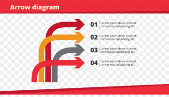 Template Arrow Chart Euclidean vector - Arrow chart color data 