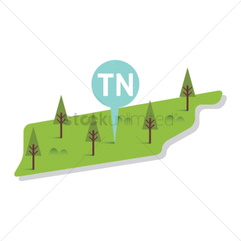 Tennessee state map Tennessee state map