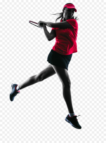 Tennis Silhouette Woman Stock photography - Tennis player backlit Photo 