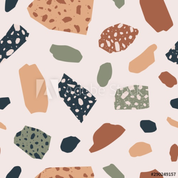 Terrazzo abstract vector seamless pattern Terrazzo abstract vector seamless pattern