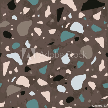 Terrazzo seamless pattern with stone or rock crumbs Terrazzo seamless pattern with stone or rock crumbs
