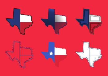 Texas Map Vector Icons #2 Texas Map Vector Icons #2
