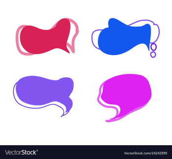 Text balloon set image vector image Text balloon set image vector image