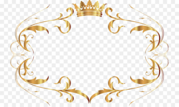 Text box Gold - Beautiful gold pattern frame 