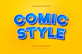 Text effect comic style Free Vector Text effect comic style Free Vector