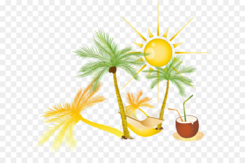 Text Leaf Flower Illustration - Summer elements Text Leaf Flower Illustration - Summer elements
