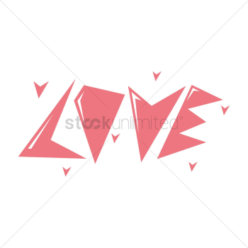 Text with the word love Text with the word love