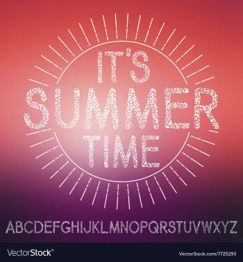 Textural font vector image Textural font vector image