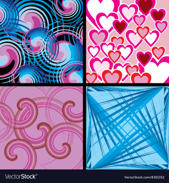 Textured Background Set vector image Textured Background Set vector image