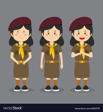 thai character wearing school uniform thai character wearing school uniform