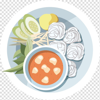 Thai cuisine Onigiri Illustration, Steamed rice and vegetable roll transparent background PNG clipart