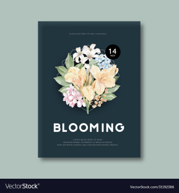 thai flowers poster design