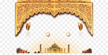 Thailand Computer file - Thailand gold pattern background material 