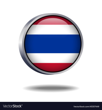 thailand flag button thailand flag button