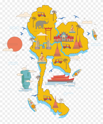 Thailand Vector Map Poster - Travel Thailand Png Thailand Vector Map Poster - Travel Thailand Png