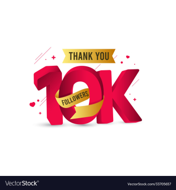 thank you 10 k followers template design