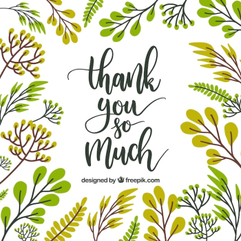 Thank you card floral design Thank you card floral design
