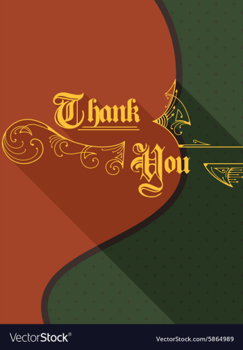 Thank You vector image Thank You vector image