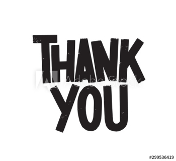Thank you vector lettering Thank you vector lettering