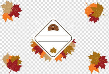 Thanksgiving Maple leaf , Thanksgiving Leaves Border transparent background PNG clipart