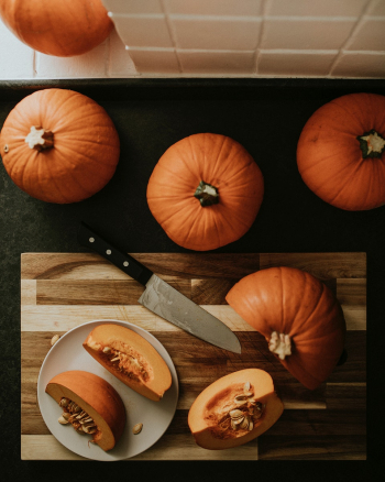 Thanksgiving pumpkin slices food photography Thanksgiving pumpkin slices food photography