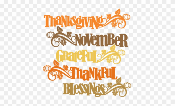 Thanksgiving Word Titles Svg Scrapbook Cut File Cute - Free Thanksgiving Svg Files