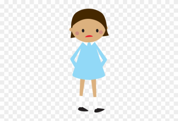 The Adult Will Try To Help - Worried Girl Clipart Png