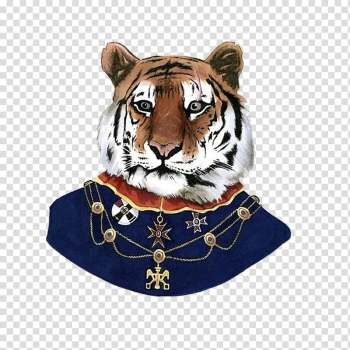 THE ANIMALS, tiger illustration transparent background PNG clipart THE ANIMALS, tiger illustration transparent background PNG clipart
