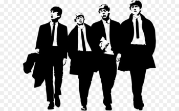 The Beatles Abbey Road Silhouette Clip art - Business Man Silhouette 