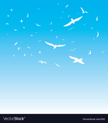 The birds vector image The birds vector image