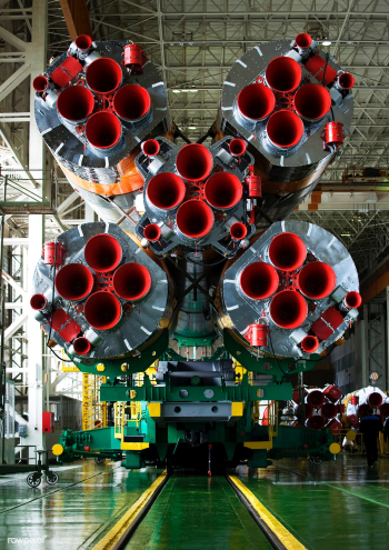 The boosters of the Soyuz rocket are seen as .. | Free public domain photo - 440675