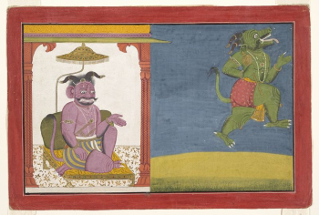The Demon Hiranyaksha Departs the Demon | Free Photo - rawpixel The Demon Hiranyaksha Departs the Demon | Free Photo - rawpixel