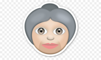 The Emoji Movie Sticker Emoticon iPhone - grandma The Emoji Movie Sticker Emoticon iPhone - grandma