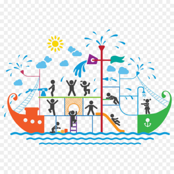 The Enjoy City Water park Clip art Vector graphics Amusement park - aquapark business 
