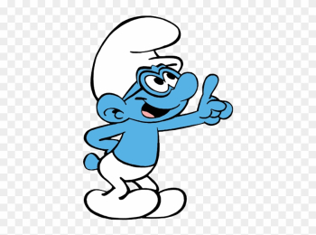 The Following Images Were Colored And Clipped By Cartoon - Smurf Clipart