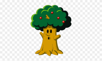 The Forest King First Appeared In Kirby&#39;s Dream Land - Apple Tree Clipart With A Face