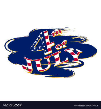 The fourth of July independence day vector image