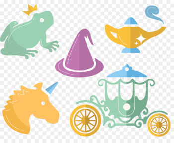 The Frog Prince Fairy tale Download - Vector hand-drawn cartoon fairy tale 